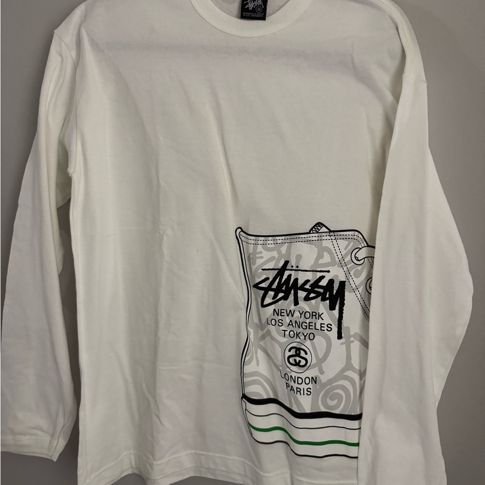 Stussy Graphic White Long Sleeve Tee